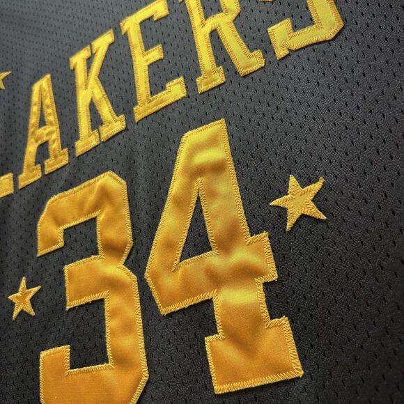 Vintage Shaquille ONeal Jersey Mens 3XL Los Angeles Lakers Black Nike 34 Shaq - Picture 3 of 10